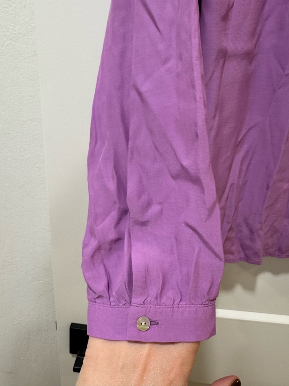 J. Jill Lavender-Purple Rayon Blouse - Picture 7 of 7